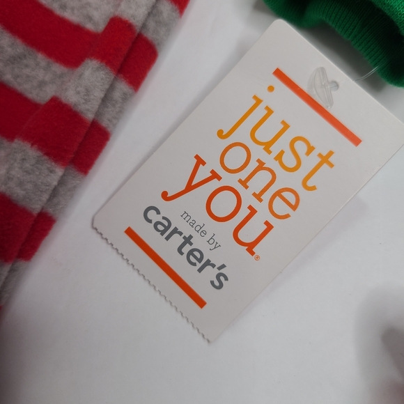 Just One You by Carter's Christmas Reindeer One Piece Sleep Playsuit NWT Size 6M - Picture 5 of 10